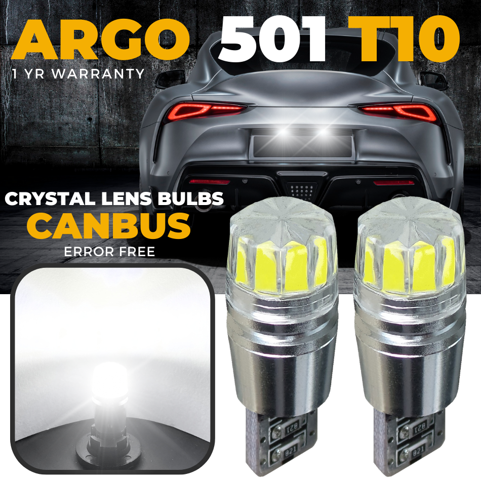 thumbnail image 2 of Auto Lighting Solutions 501 LED Number Plate Bulbs For Land Rover Discovery 3 & 4 (2004-2016), White, Pack 2 of 2