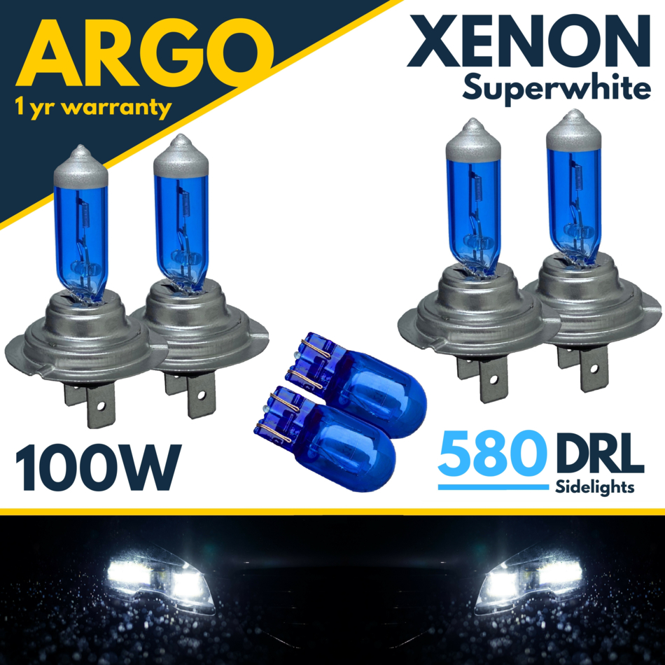 For Peugeot 208 Xenon White Headlight 201219 High Low Beam DRL Side