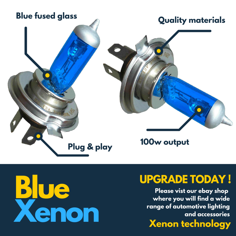 For Ford Transit MK7 100w Ice Blue Xenon High/Low Led Side Light