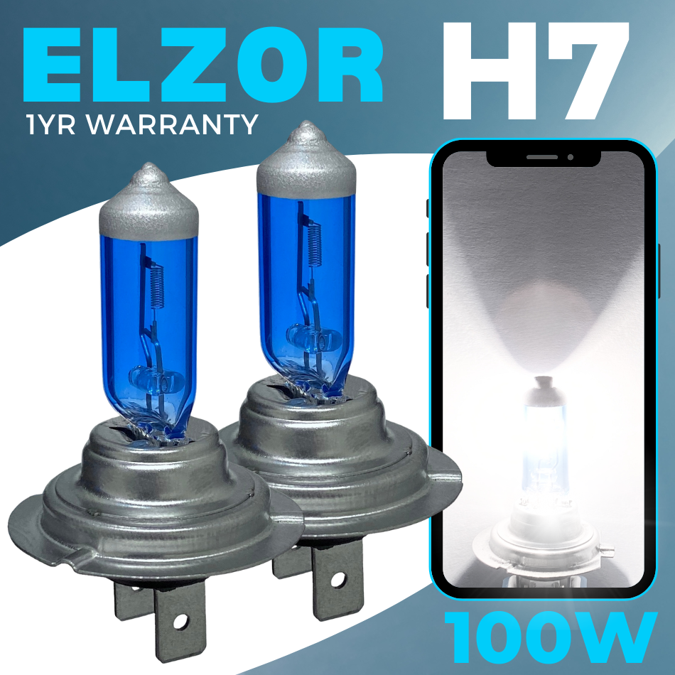 H7 100w Xenon Headlight Bulbs Super White 6000k Lamp Hid Light 12v Bulb Effect I