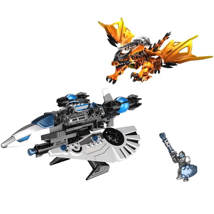 Mega Bloks Dragons Rapid Fire Dragon Fighter Buildable Playset (95207 ...