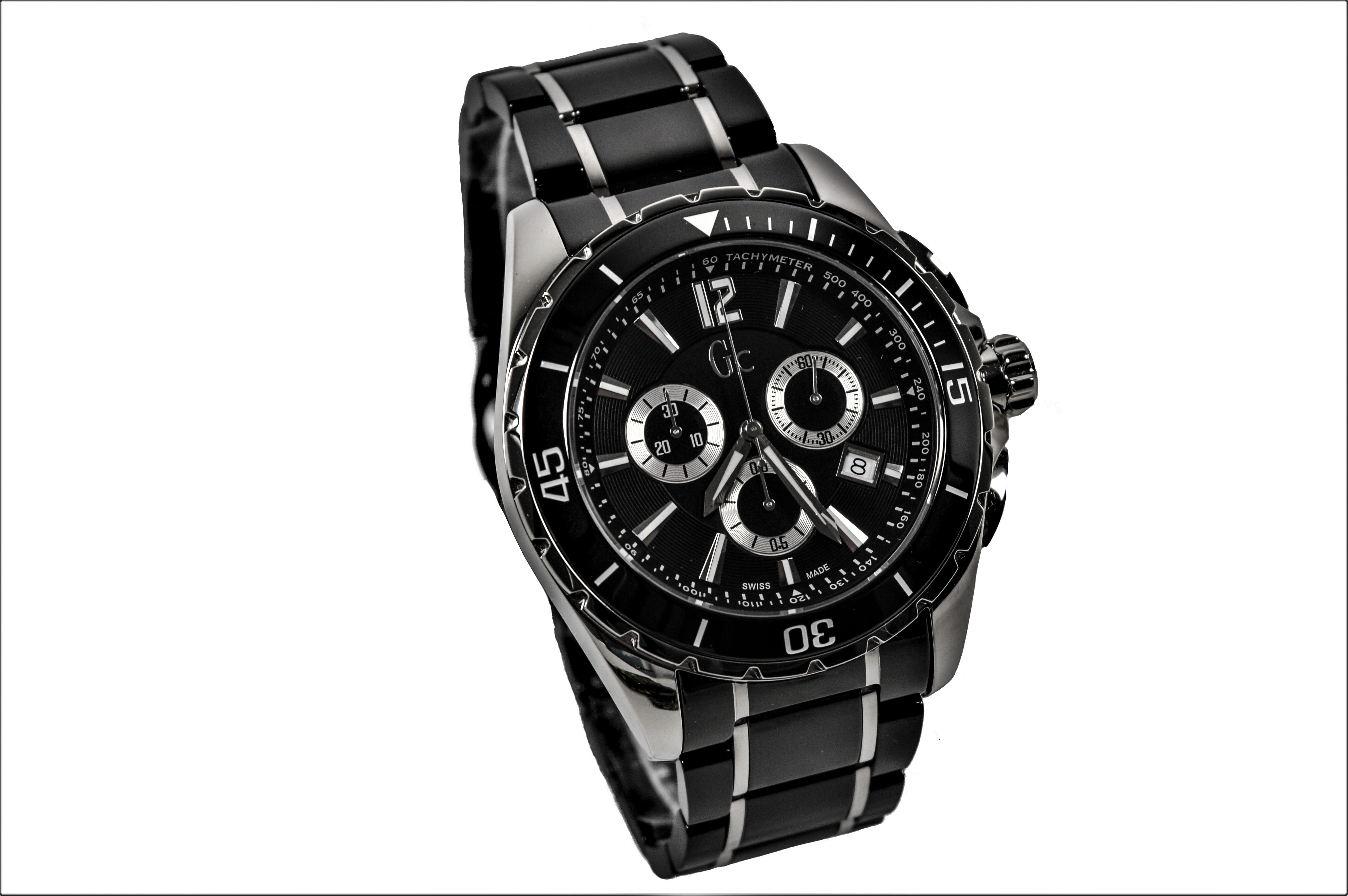 Gc Mens Sport Class XXL Black Ceramic Watch X76002G2S 91661383809 eBay