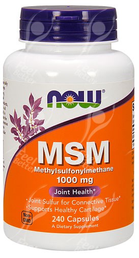 Now MSM 1000mg x240cap **AWARD WINNING** GOUT / JOINTS