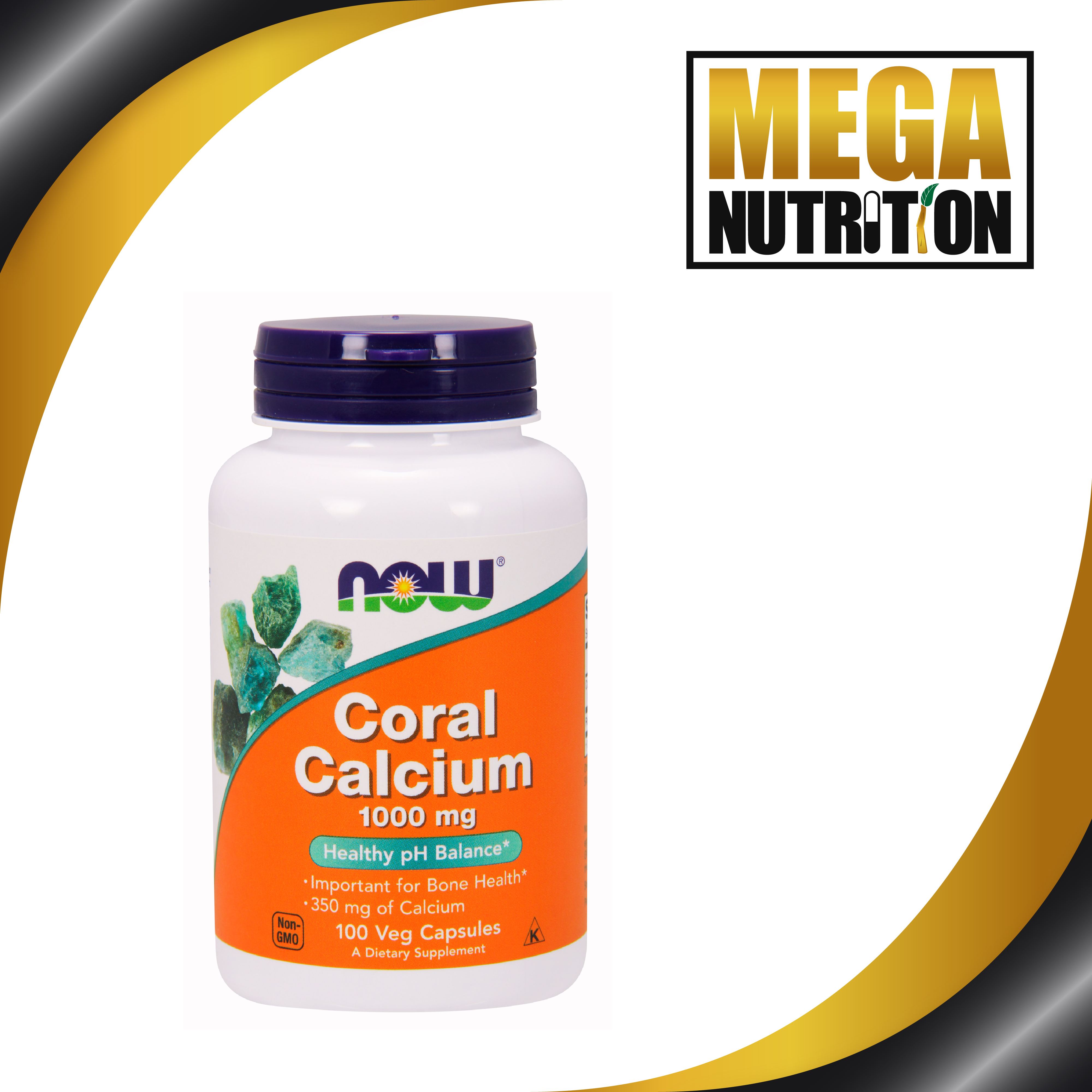 NOW Foods Coral Calcium 1000mg 100 Veggie Caps Immune Supports Bone