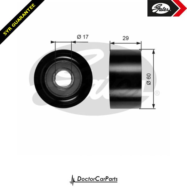 Gates Belt Idler Pulley Alternator for RENAULT LAGUNA 1.8 1.9 2.0 2.2 dCi W/Ac