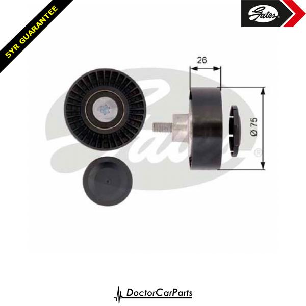 Gates Belt Idler Pulley Alternator for BMW X3 E83 2.5 3.0 CHOICE2/2 M54 XDRIVE