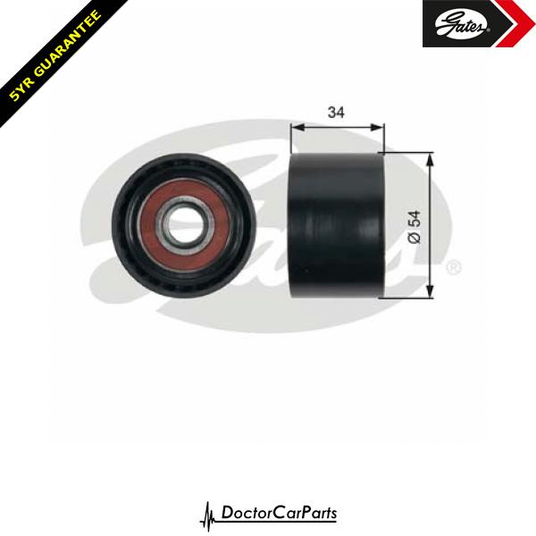 Gates Belt Idler Pulley Alternator for MERCEDES W221 3.0 CDI S320 OM642