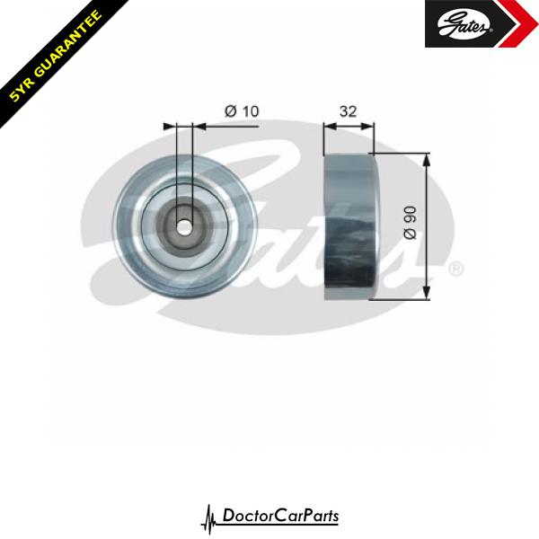Gates Belt Idler Pulley Alternator PAJERO/SHOGUN 3.5 3.8 CHOICE1/2 V7 V8