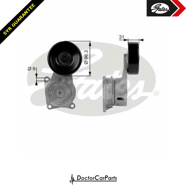 Gates Belt Tensioner Pulley Alternator for TOYOTA SUPRA 3.0 2JZ-GTE 330bhp