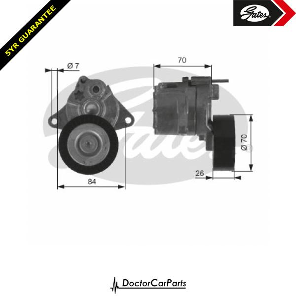 Gates Belt Tensioner Pulley Alternator for MERCEDES W163 2.7 CDI ML270 OM612