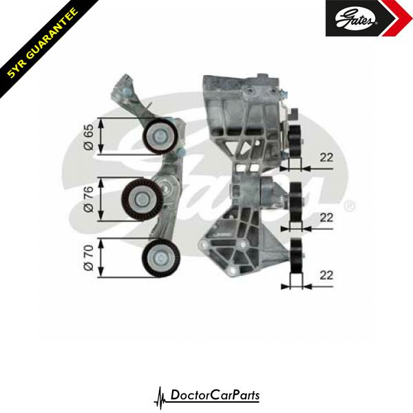 Gates Belt Tensioner Pulley Alternator for MERCEDES W169 2.0 CDI W/Ac OM640