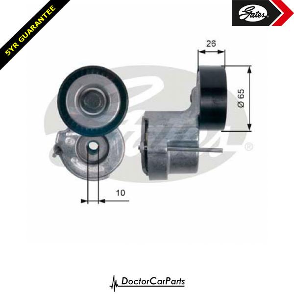 Gates Belt Tensioner Pulley Alternator for VAUXHALL VECTRA 1.9 CHOICE2/2 CDTI C
