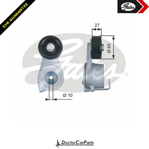 Gates Belt Tensioner Pulley Alternator for HYUNDAI ix35 2.0 CHOICE1/2 CRDi D4HA