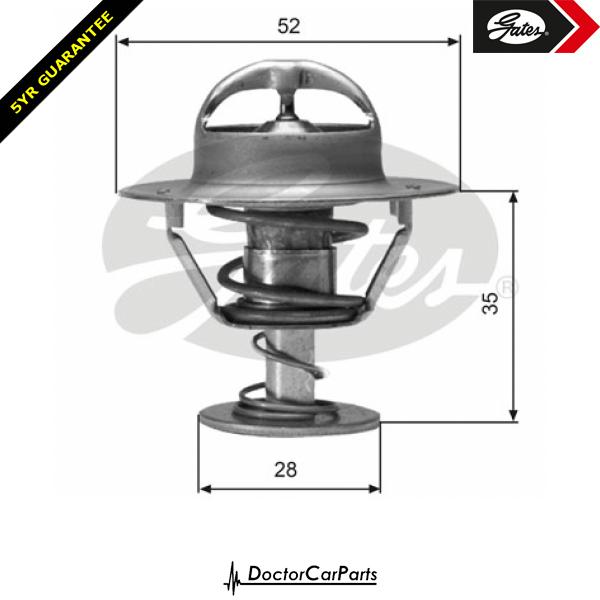 Gates Thermostat for LEXUS IS200 2.0 1G-FE JCE 155bhp
