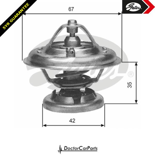 Gates Thermostat for MERCEDES W210 2.5 3.0 TD E250 E300 OM605 OM606