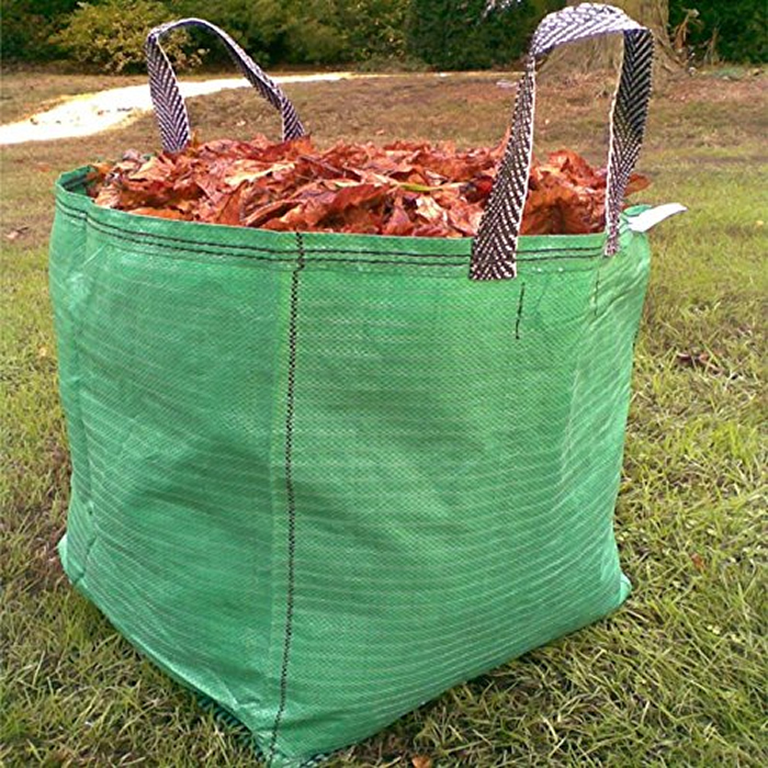 120L GREEN GARDEN WASTE BAGS POLYPROPYLENE ORGANIC MATERIAL REFUSE SACK BIN - Picture 4 of 18