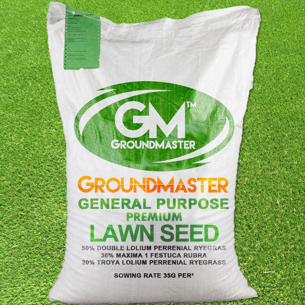GroundMaster General Purpose Garden Premium Back Lawn Grass Seed