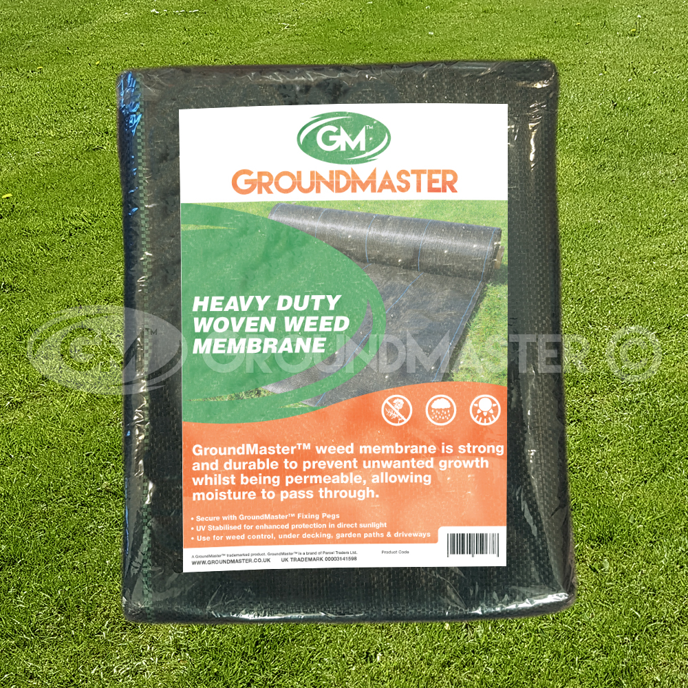 2M WIDE GROUNDMASTER™ HEAVY DUTY WEED CONTROL FABRIC GROUND COVER