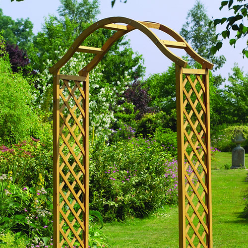 GARDMAN ELEGANCE WOODEN ARCH TAN DECORATIVE GARDEN FEATURE ... GARDMAN ELEGANCE WOODEN ARCH TAN DECORATIVE GARDEN FEATURE