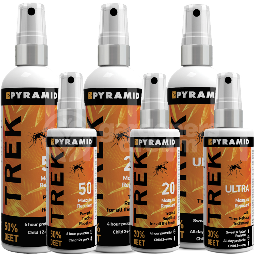 PYRAMID TREK ULTRA OR 20/50 DEET INSECT MIDGE MOSQUITO REPELLENT SPRAY BOTTLE eBay