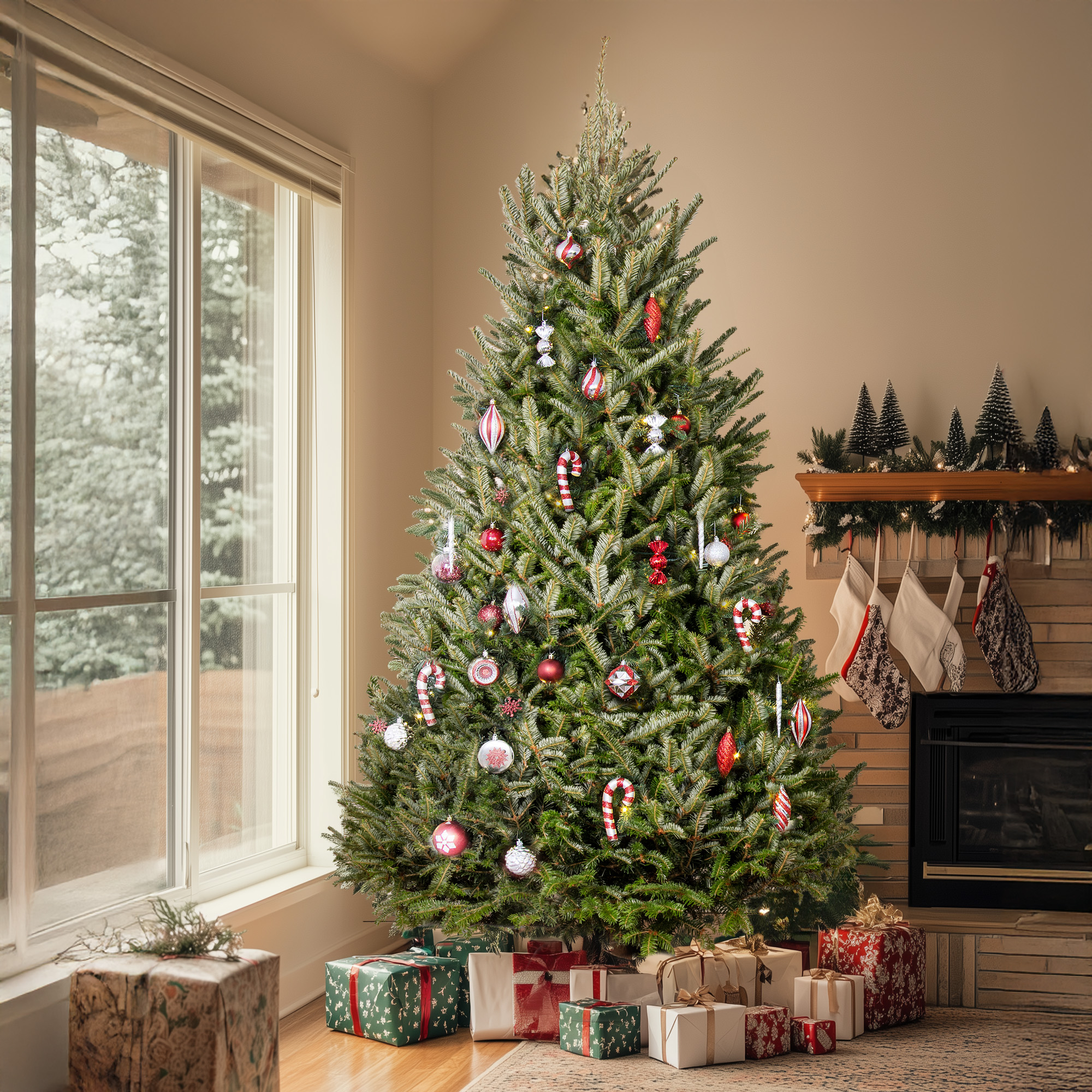 Fraser Fir Fresh Cut Christmas Tree - Real Live Fresh Seasonal Xmas Tree - Picture 56 of 90