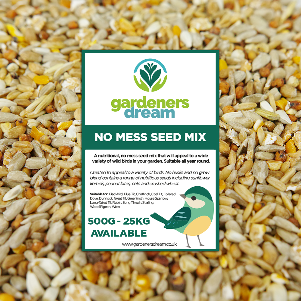 GardenersDream No Mess Seed Mix Premium Quality HuskFree Wild Bird