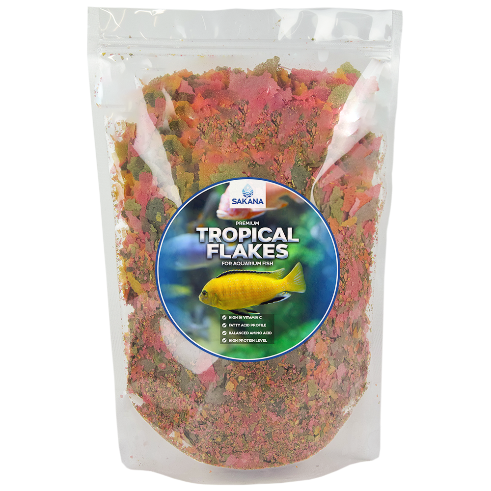 Sakana Premium Tropical Fish Flakes Protein Rich Balanced Aquarium Fish 