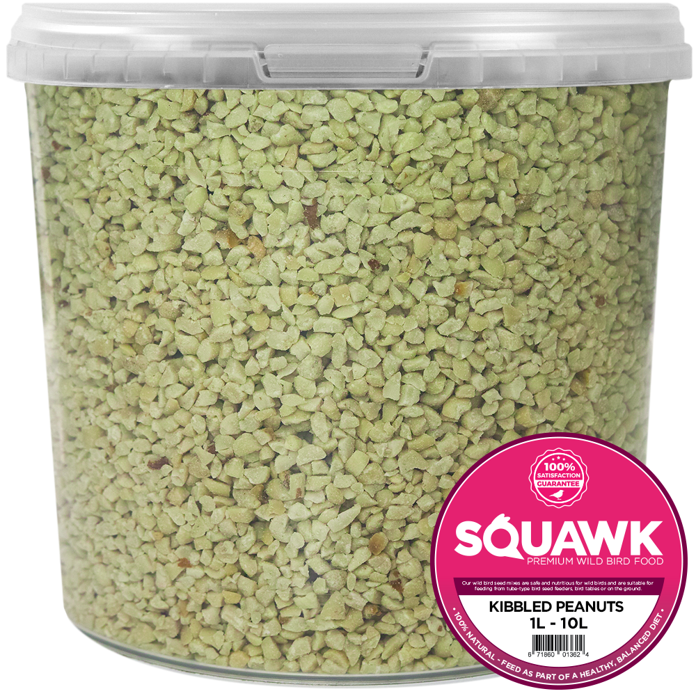SQUAWK Kibbled Peanuts - Premium Grade Chopped Garden Wild Bird Nut Food In Tubs - Picture 12 of 19