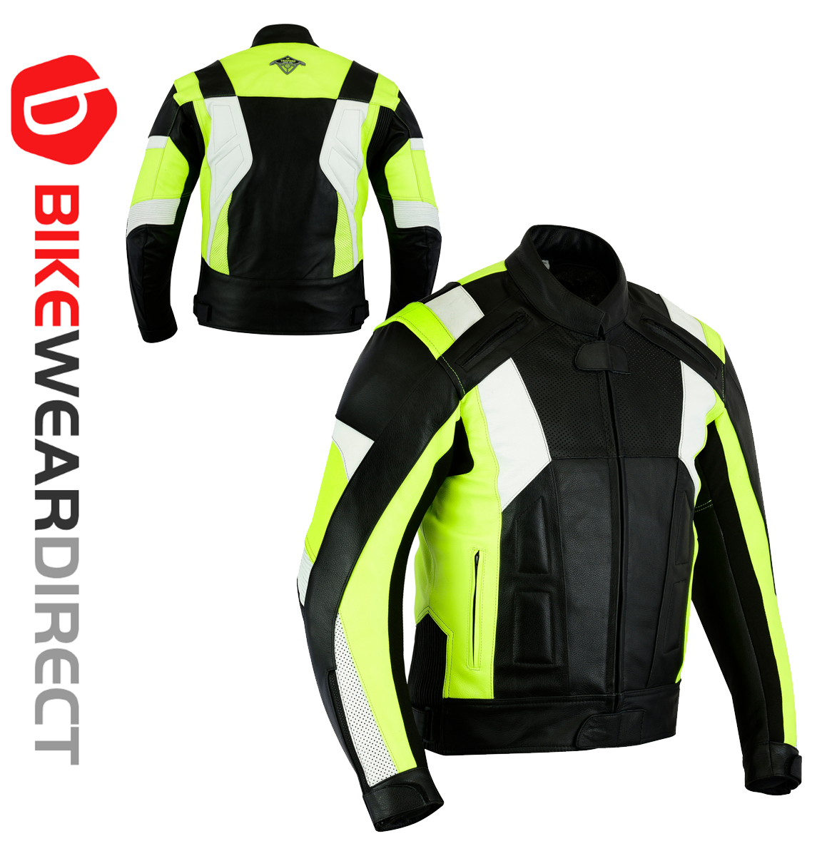 Leather Motorbike Motorcycle Jacket CE 