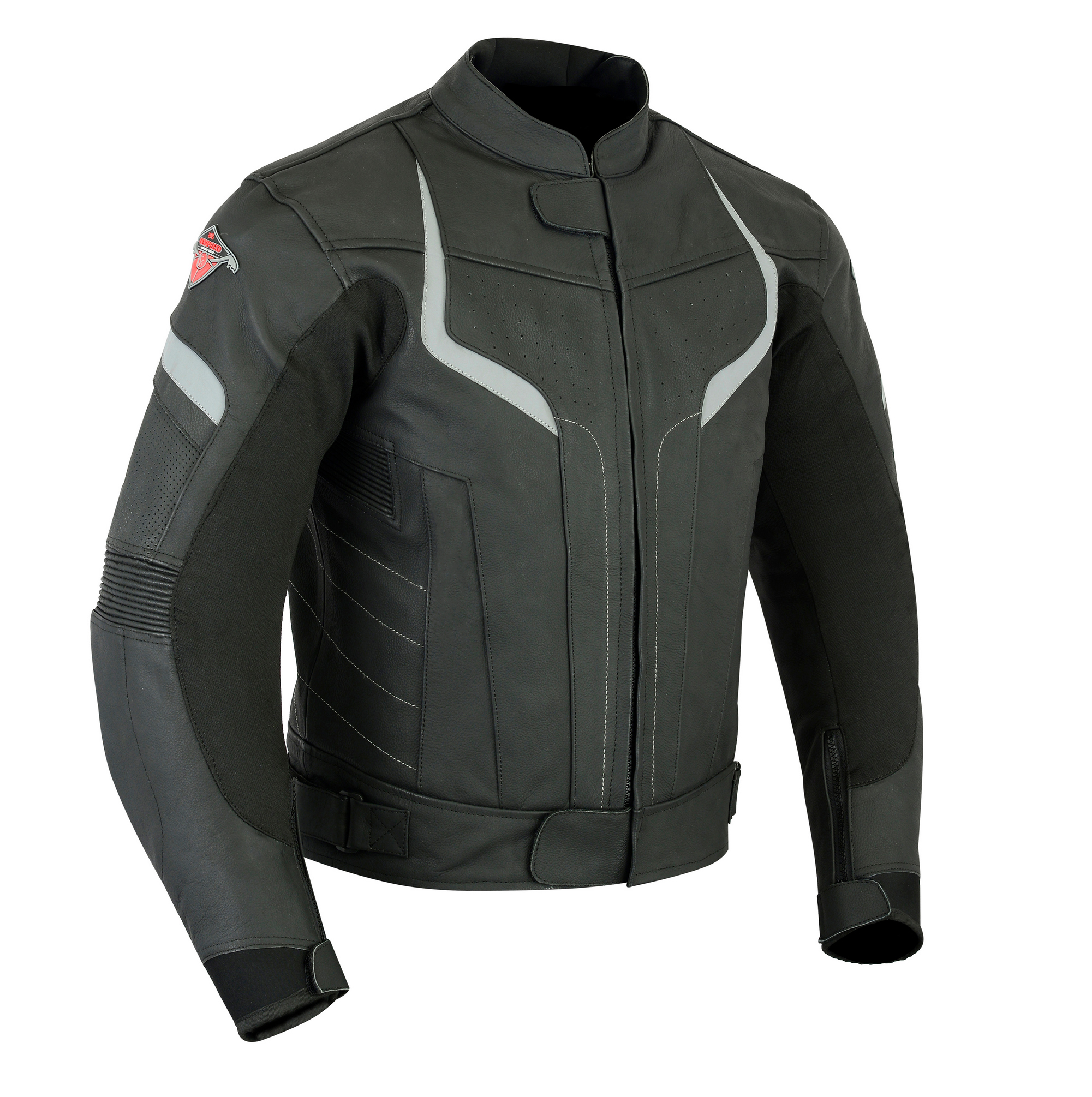 leather motorcycle jacket with armor