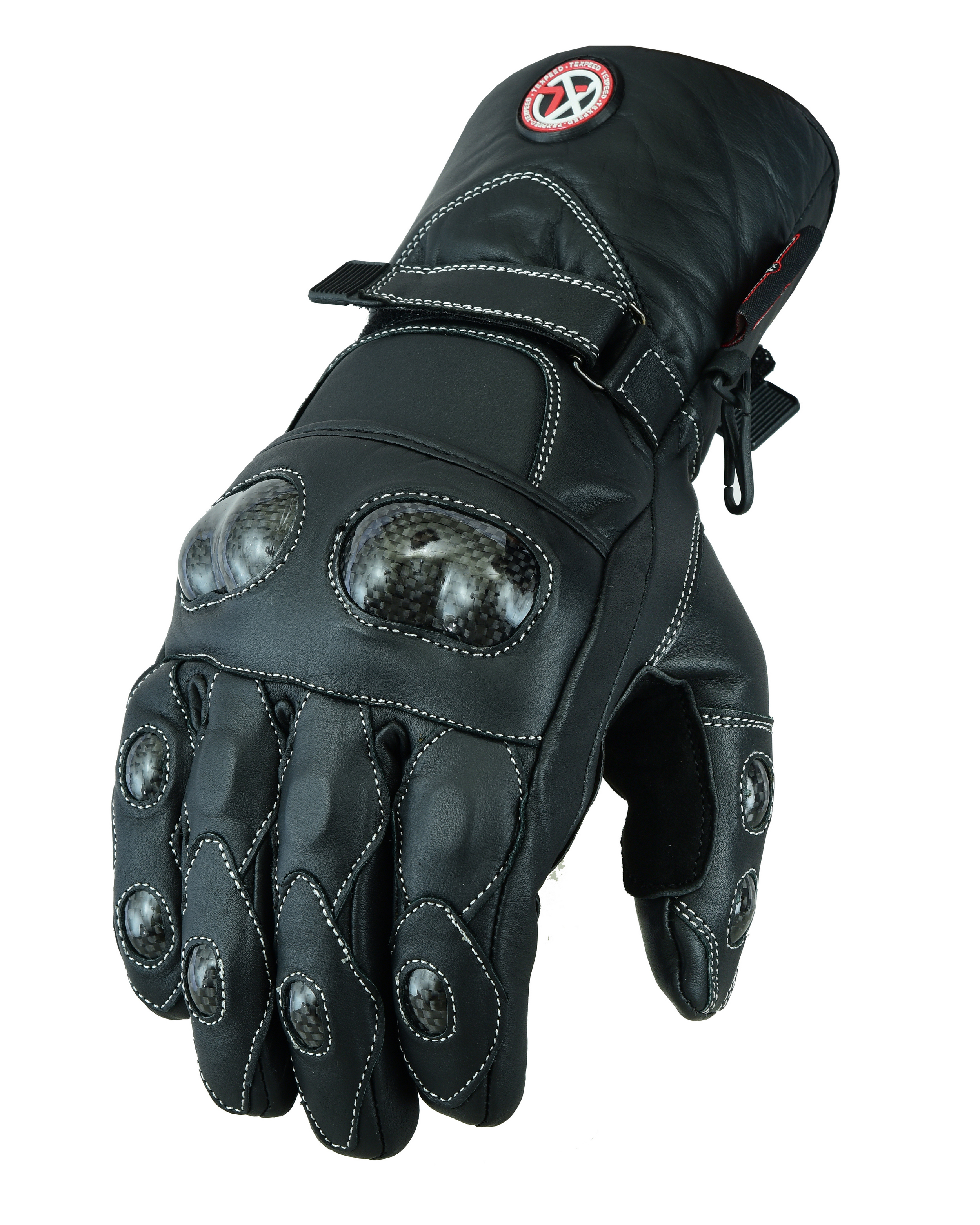 Motorbike Motorcycle Leather Gloves Winter Thermal Waterproof CE Armour