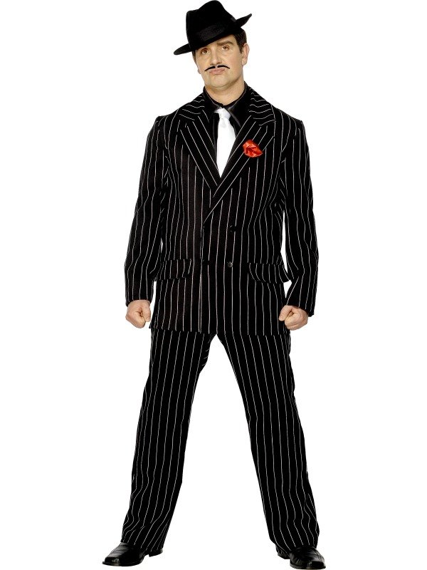 SALE! Adult 1920s Gangster Zoot Suit Mens Fancy Dress Costume Stag ...