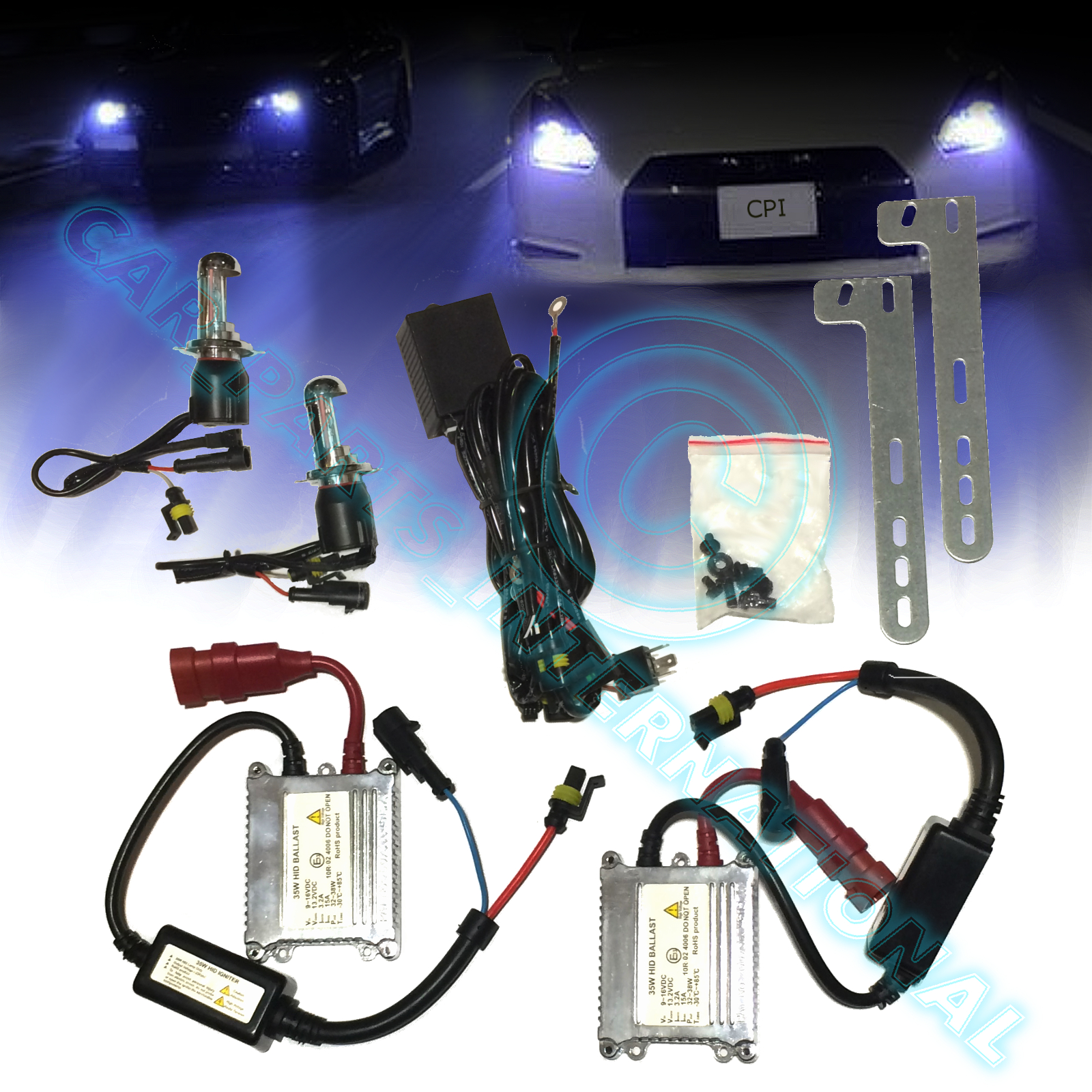 H4 8000K XENON CANBUS HID KIT TO FIT VW Sharan MODELS