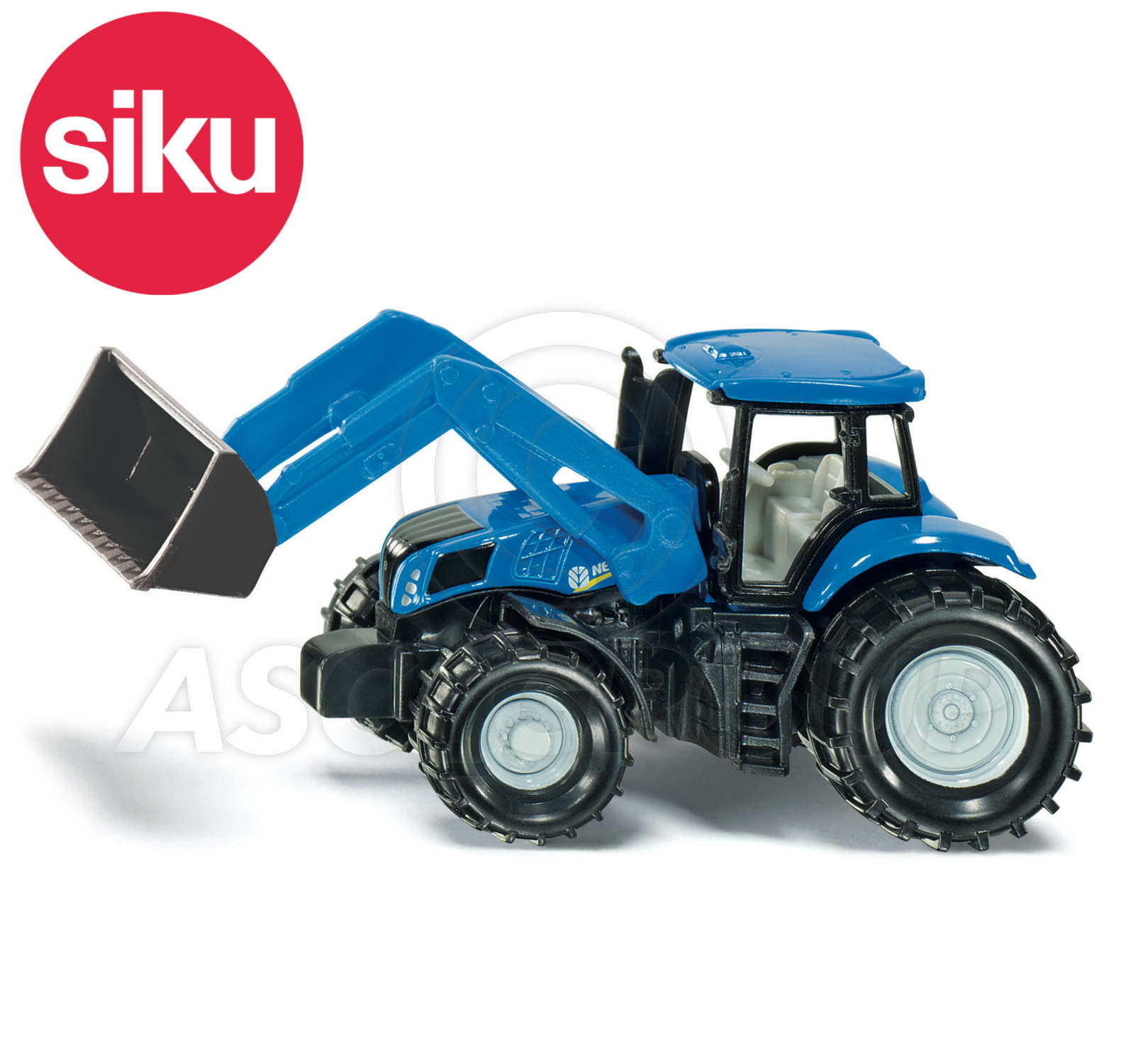 blue tractor toy