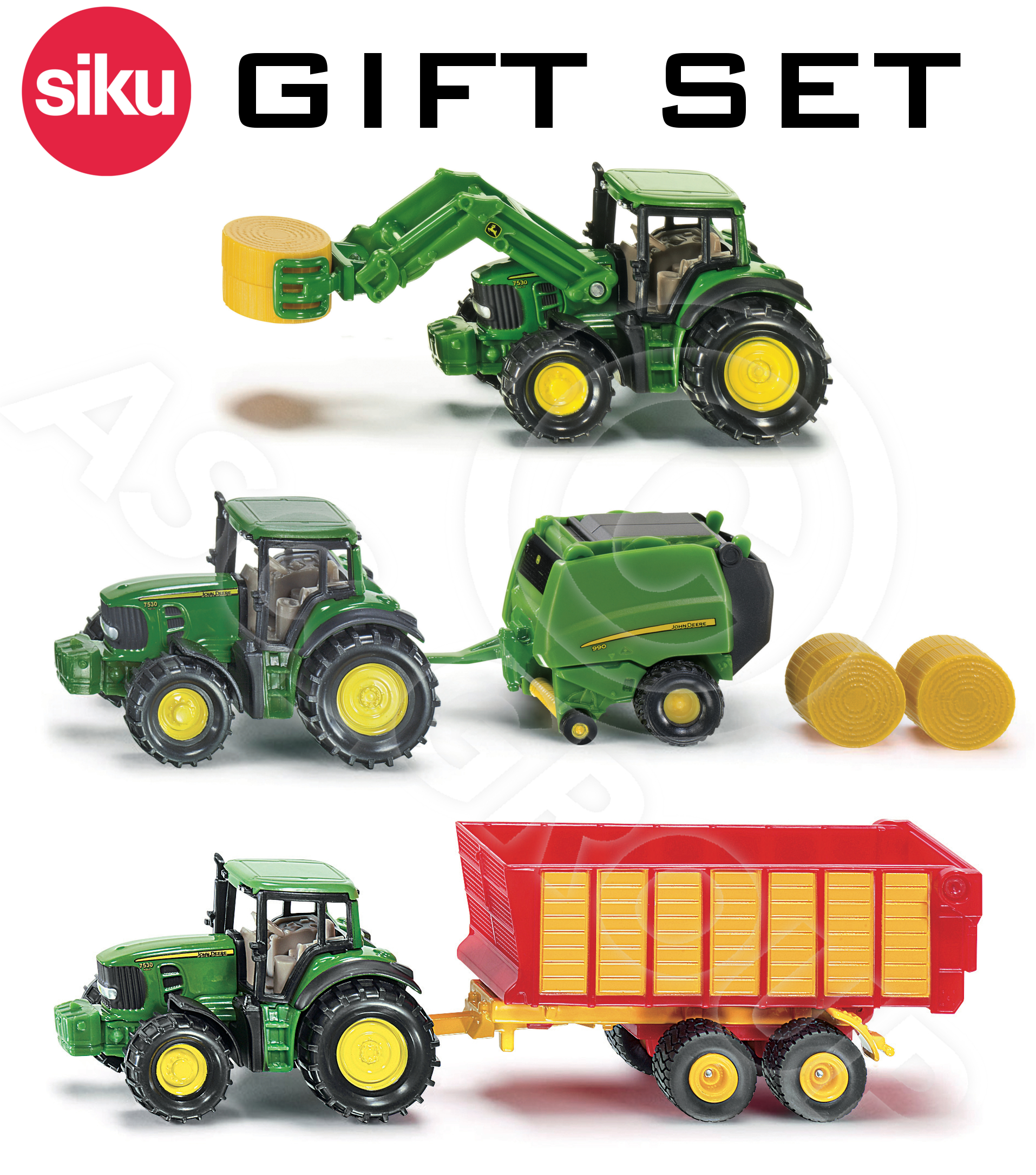 toy tractor and trailer set