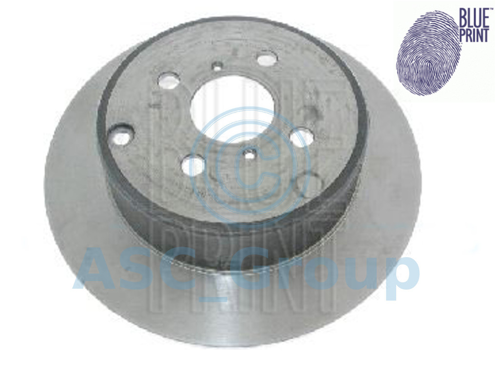 of Holes 5 rear 2 Brake Disc Blue Print ADG04345 Brake Disc Set full No