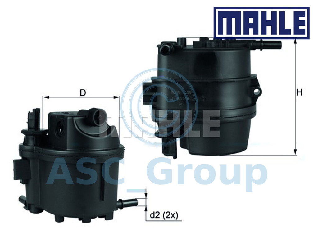 10x original mahle Filtro de combustible filtro de tubería universal filtro de gasolina diesel