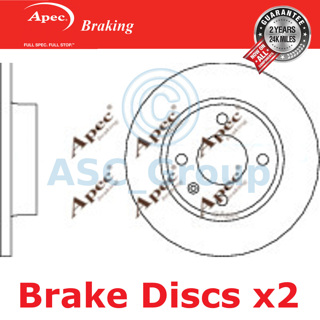 1x OE Quality Replacement Apec Rear Axle Brake Pad Set