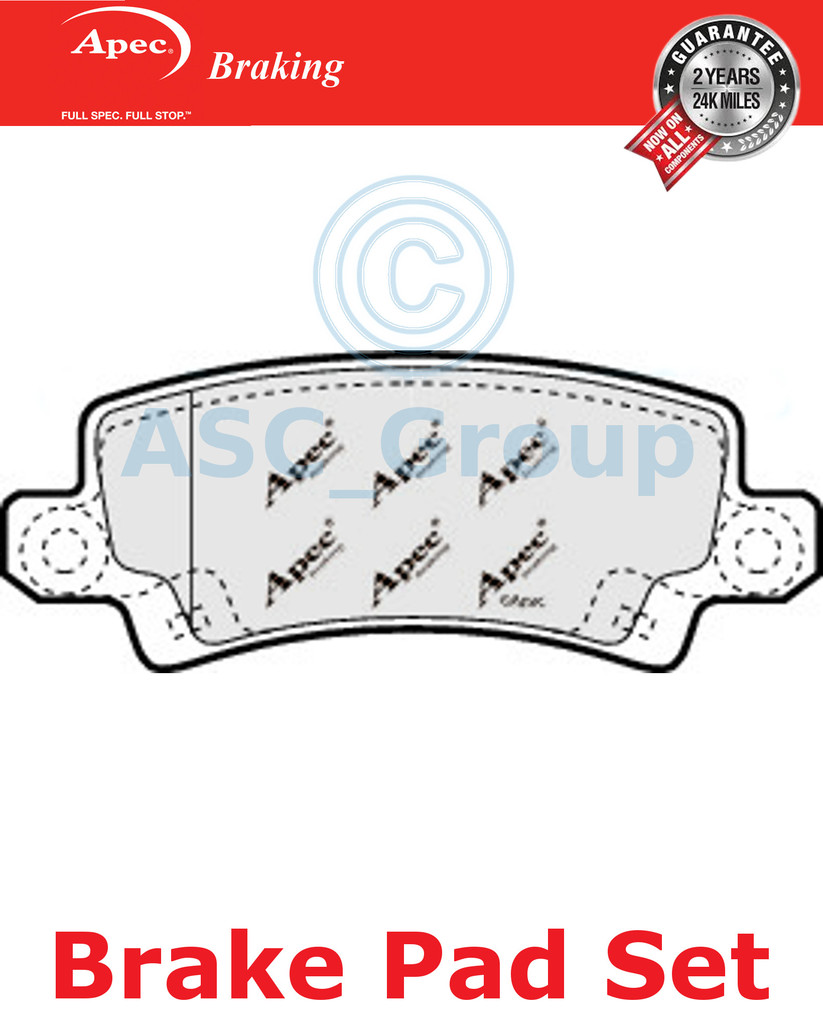 1x OE Quality Replacement Apec Front Axle Brake Pad Set