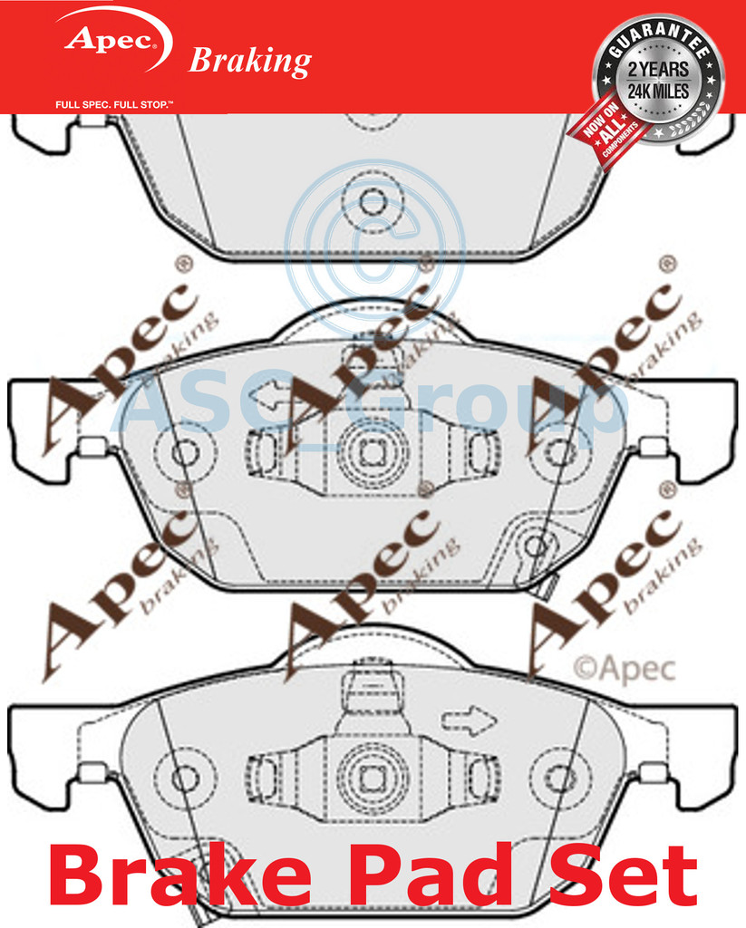 1x OE Quality Replacement Apec Front Axle Brake Pad Set