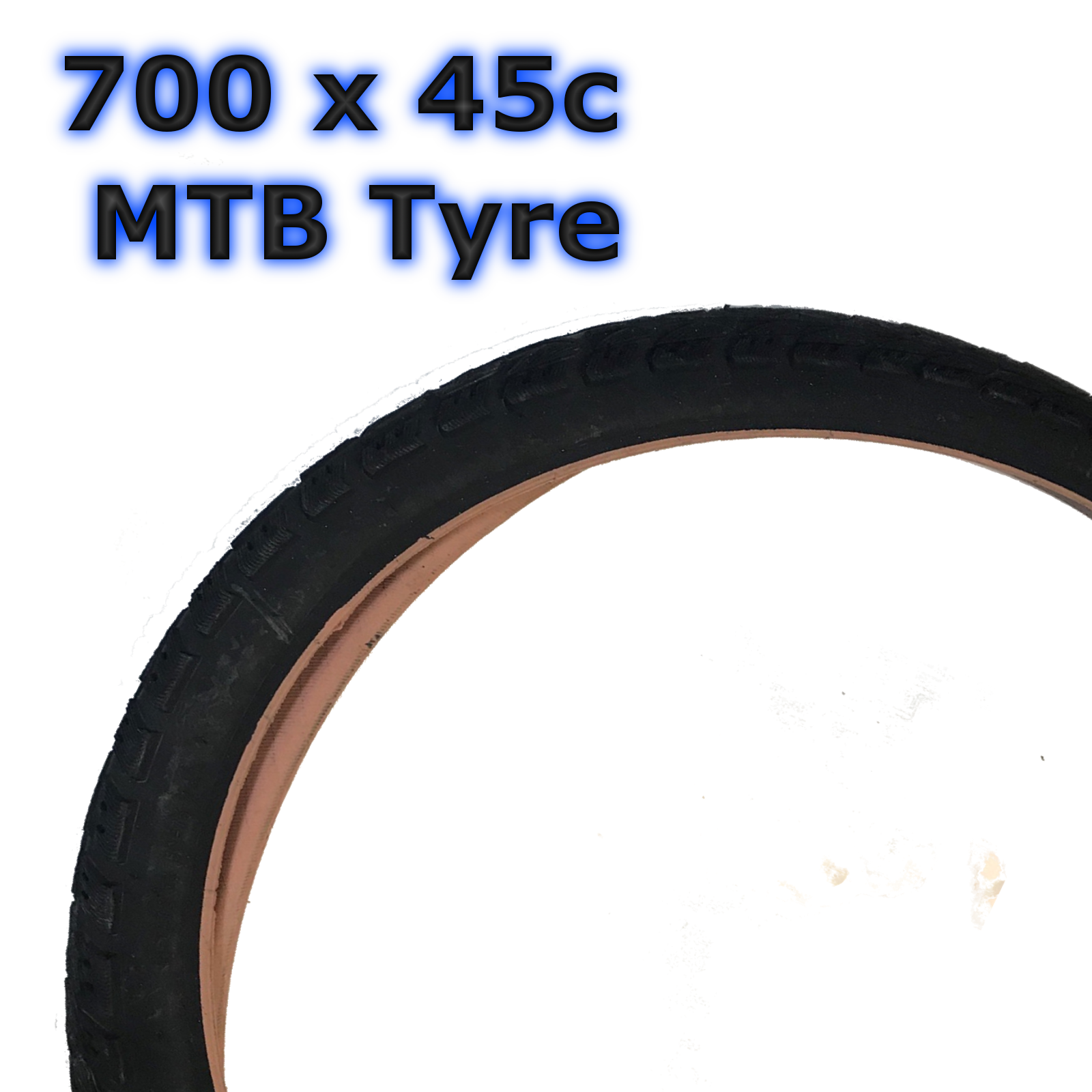 1 x 700 x45c 28 x 1.75 47622 Black MTB Tyre Bicycle 1 x 700 x45c 28 x 1.75 47622 Black MTB Tyre Bicycle