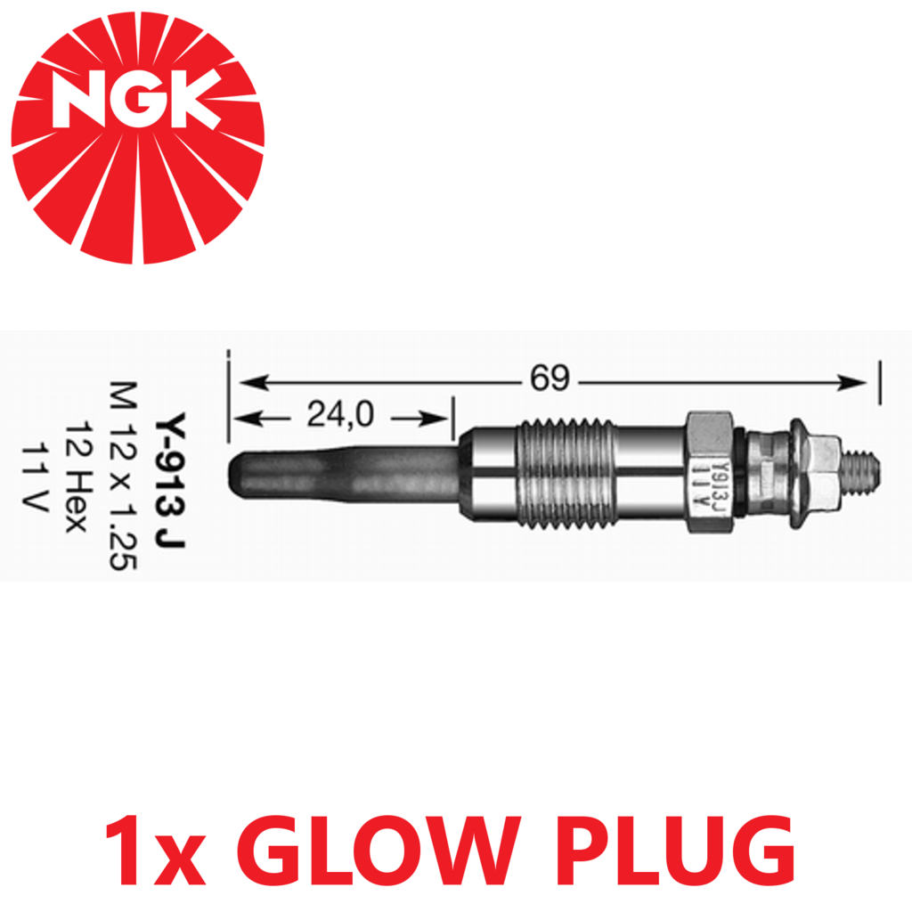RENAULT CLIO EXPRESS EXTRA 5 9 11 19 21 NGK Glow Plugs Y-913J 5413 // 3965 M