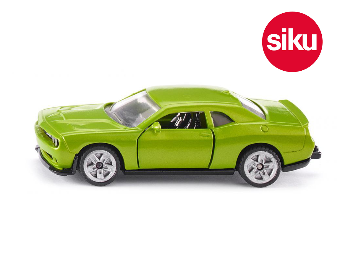 Siku 1408 Dodge Challenger Srt Hellcat In Green With Opening Doors