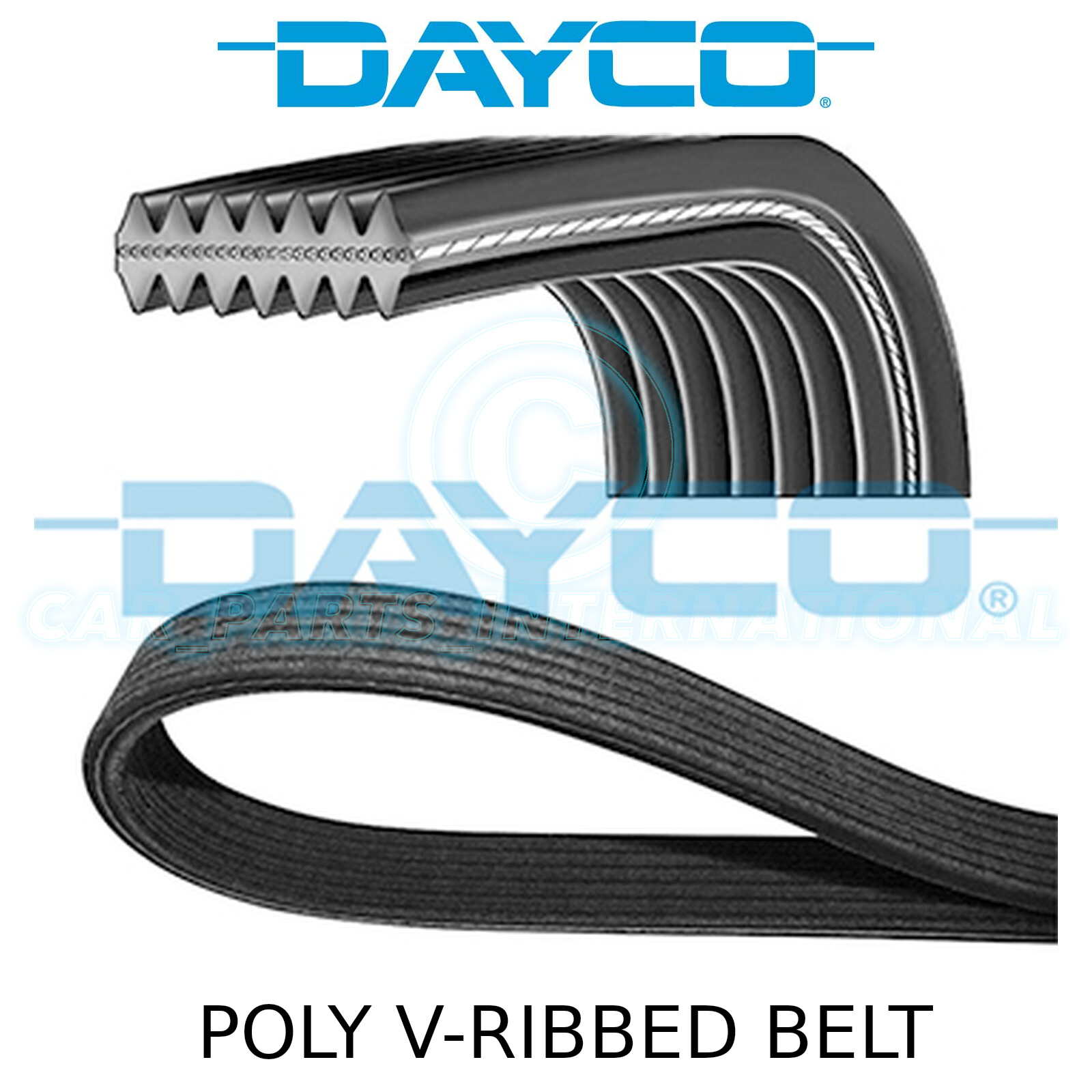 DAYCO POLY V-RIBBED BELT 6PK1660 6 RIBS 1660MM AUXILIARY FAN DRIVE ALTERNATOR