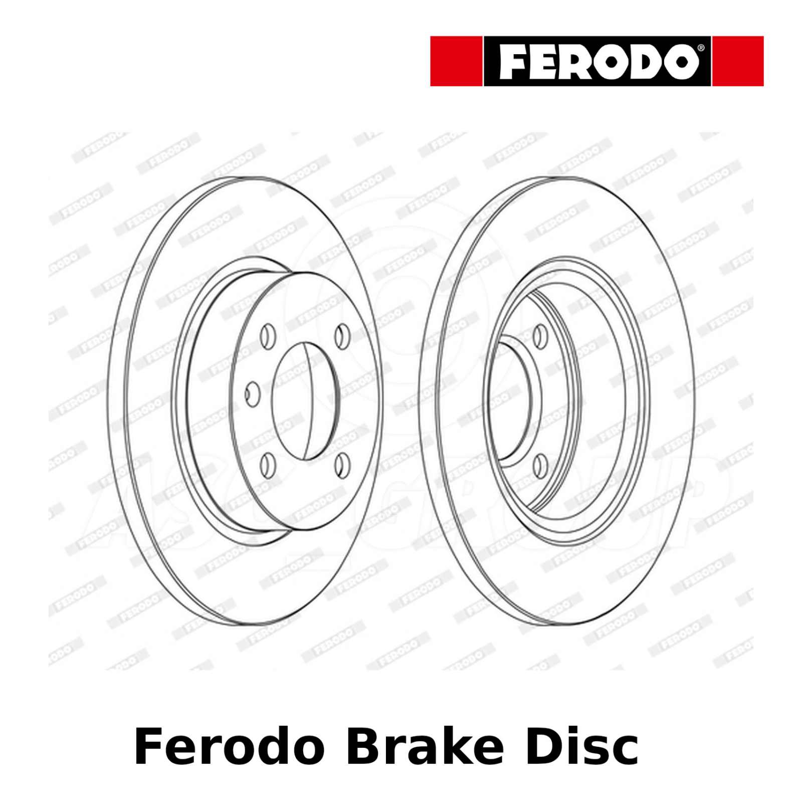 Genuine QH Eje Trasero Disco De Freno Opel Opel frenado Bdc5358 Pieza De Repuesto