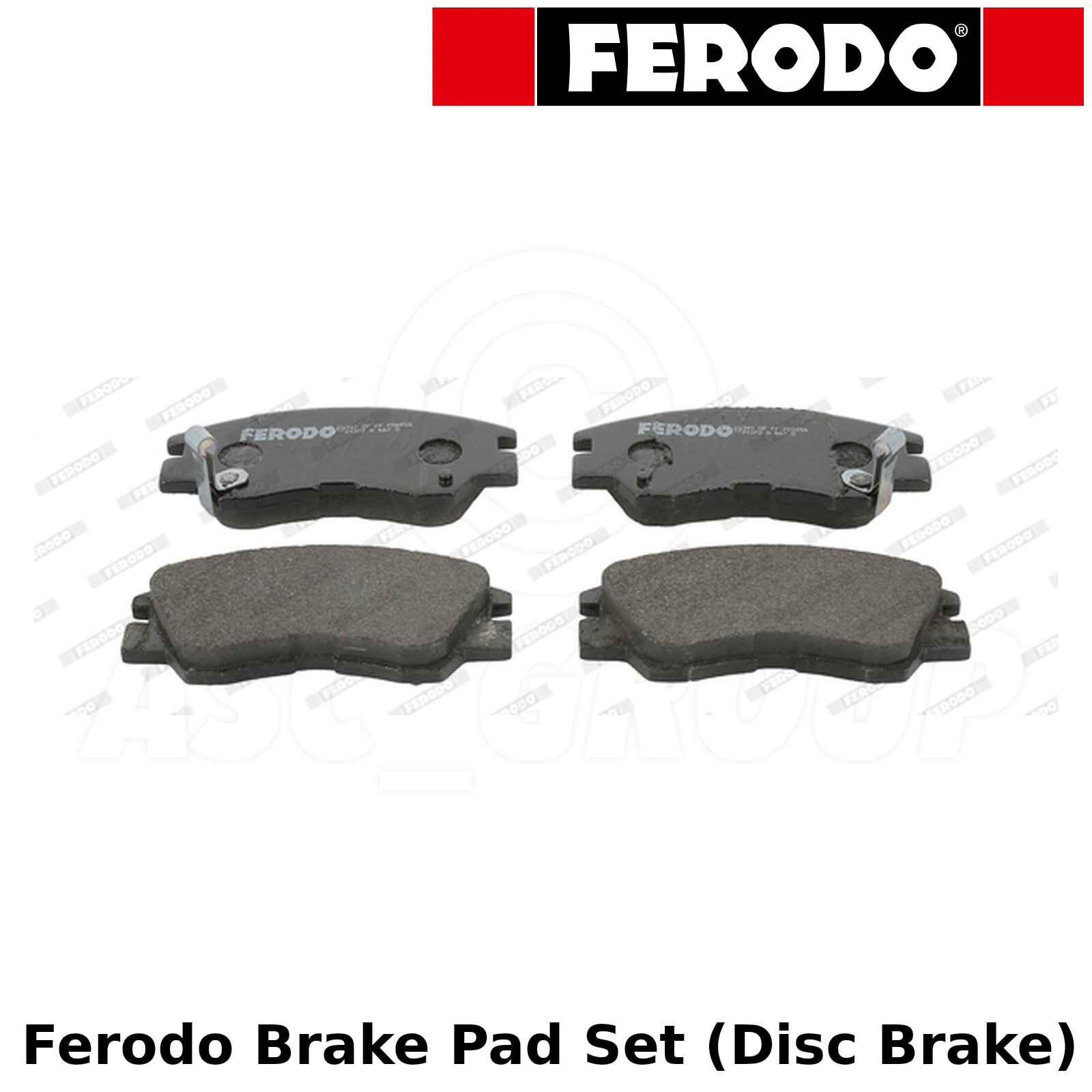 disc brake set of 4 Ferodo FDB1524 Brake Pad Set