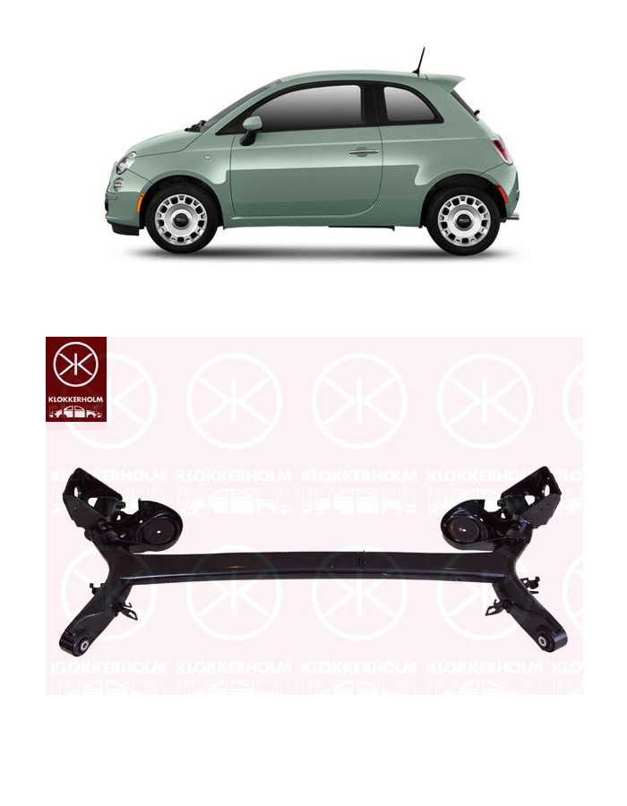 Rear Axle Subframe Fits Fiat 500 312 07 Ford Ka Ru8 08 51889561 Ebay