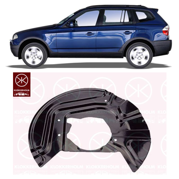 Brake Backing Plate Dust Shield Front LH fits BMW X3 (E83) 2003