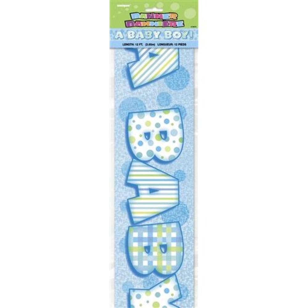 a baby boy 12ft party banner new baby banners baby boy banners