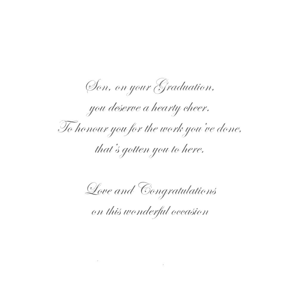 Son On Your Graduation Congratulations Greeting Card | Cards | Love Kates